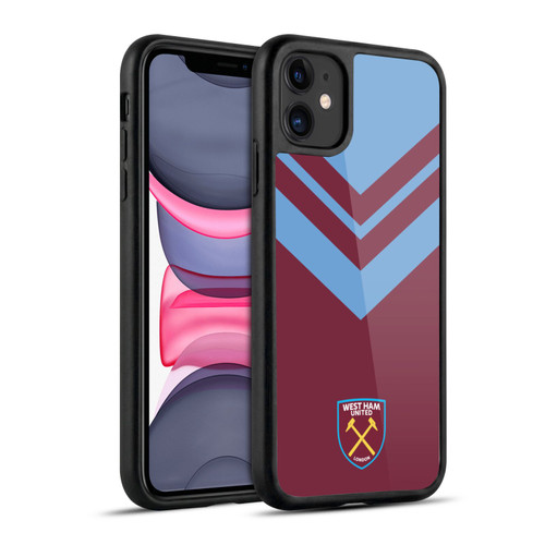 West Ham United FC Crest Graphics Arrowhead Lines Gel Armour Case For Apple iPhone 11