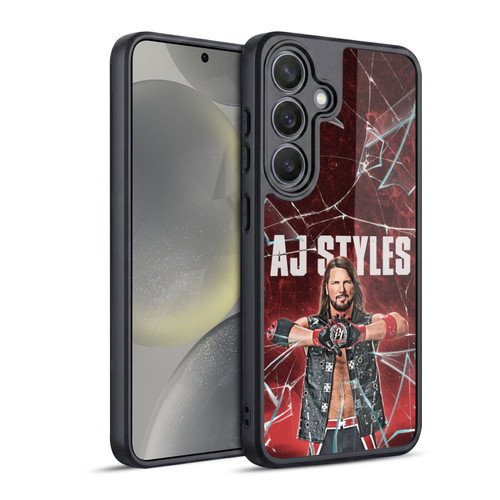 WWE Aj Styles Shattered Glass Gel Armour Case For Samsung Galaxy S24 5G
