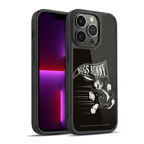 Looney Tunes Bugs Bunny Black And White Gel Armour Case For Apple iPhone 13 Pro