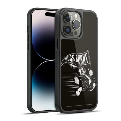 Looney Tunes Bugs Bunny Black And White Gel Armour Case For Apple iPhone 14 Pro Max