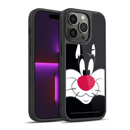 Looney Tunes Full Face Sylvester The Cat Gel Armour Case For Apple iPhone 14 Pro