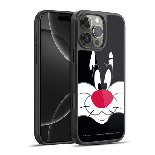 Looney Tunes Full Face Sylvester The Cat Gel Armour Case For Apple iPhone 16 Pro Max