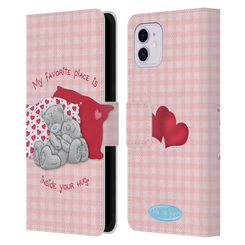 Me To You Classic Tatty Teddy Hug Leather Book Wallet Case Cover For Apple iPhone 11