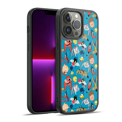 Looney Tunes Patterns Head Shots Gel Armour Case For Apple iPhone 13 Pro Max