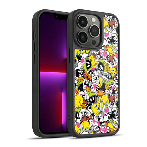Looney Tunes Patterns Group Gel Armour Case For Apple iPhone 13 Pro