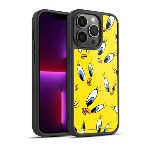 Looney Tunes Patterns Tweety Gel Armour Case For Apple iPhone 13 Pro