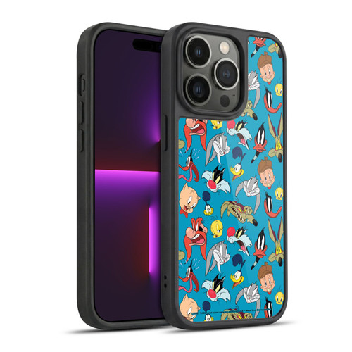 Looney Tunes Patterns Head Shots Gel Armour Case For Apple iPhone 14 Pro