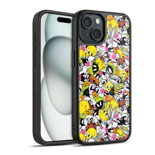 Looney Tunes Patterns Group Gel Armour Case For Apple iPhone 15