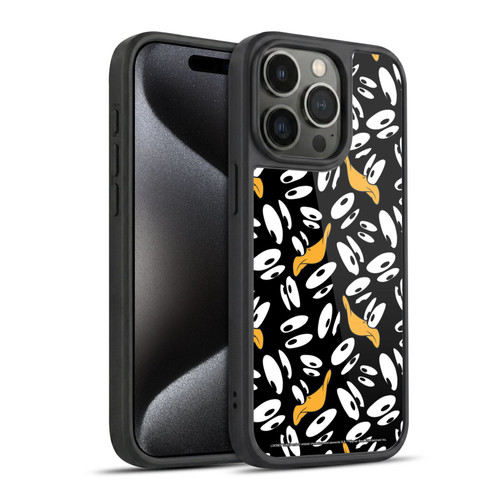 Looney Tunes Patterns Daffy Duck Gel Armour Case For Apple iPhone 15 Pro