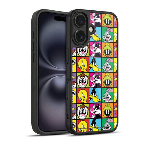 Looney Tunes Patterns Tiles Gel Armour Case For Apple iPhone 16