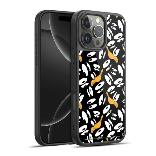 Looney Tunes Patterns Daffy Duck Gel Armour Case For Apple iPhone 16 Pro Max