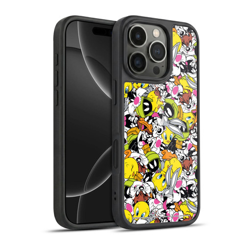 Looney Tunes Patterns Group Gel Armour Case For Apple iPhone 16 Pro