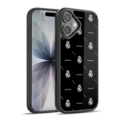 Real Madrid CF Legend White Logo Pattern Gel Armour Case For Apple iPhone 17
