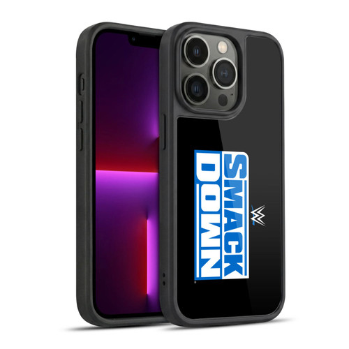 WWE TV Program Logo Smack Down Gel Armour Case For Apple iPhone 13 Pro