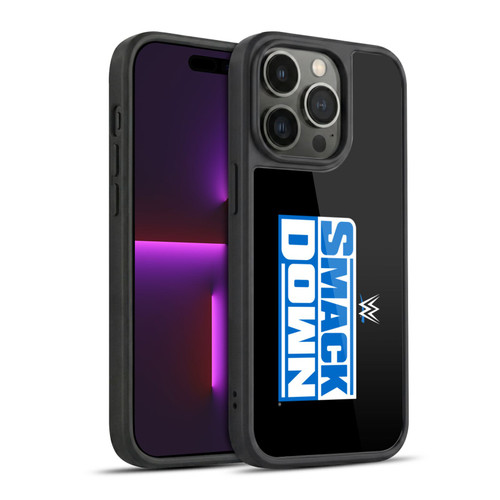 WWE TV Program Logo Smack Down Gel Armour Case For Apple iPhone 14 Pro
