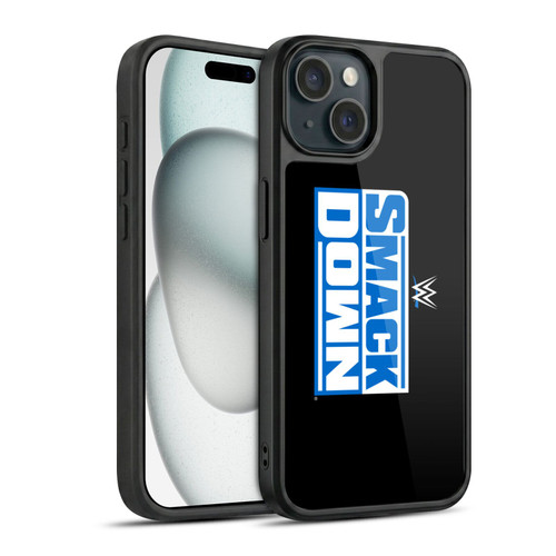 WWE TV Program Logo Smack Down Gel Armour Case For Apple iPhone 15