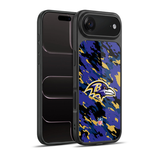 NFL Baltimore Ravens Logo Camou Gel Armour Case For Apple iPhone 17 Air