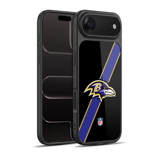 NFL Baltimore Ravens Logo Stripes Gel Armour Case For Apple iPhone 17 Air