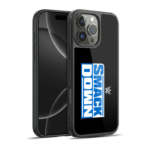 WWE TV Program Logo Smack Down Gel Armour Case For Apple iPhone 16 Pro Max