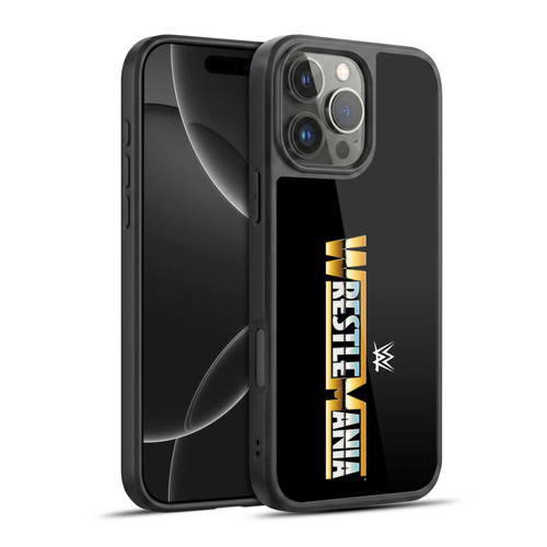 WWE TV Program Logo Wrestlemania Gel Armour Case For Apple iPhone 16 Pro Max