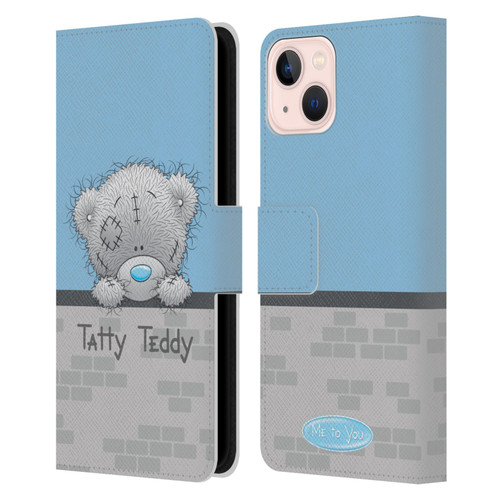 Me To You Classic Tatty Teddy Hello Leather Book Wallet Case Cover For Apple iPhone 13