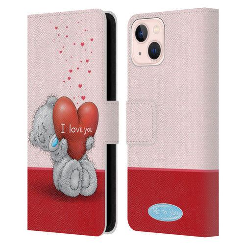 Me To You Classic Tatty Teddy I Love You Leather Book Wallet Case Cover For Apple iPhone 13
