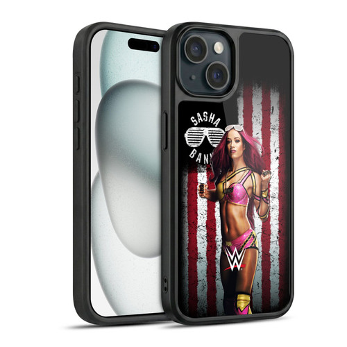 WWE American Flag Superstars Sasha Banks Gel Armour Case For Apple iPhone 15