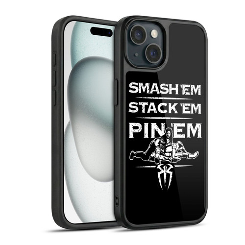 WWE R. Reigns Graphics Smash Em Stack Em Pin Em Gel Armour Case For Apple iPhone 15