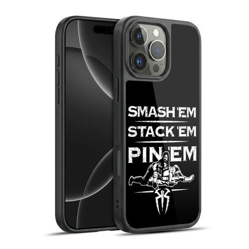 WWE R. Reigns Graphics Smash Em Stack Em Pin Em Gel Armour Case For Apple iPhone 16 Pro Max