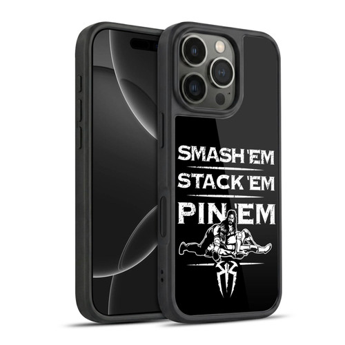 WWE R. Reigns Graphics Smash Em Stack Em Pin Em Gel Armour Case For Apple iPhone 16 Pro