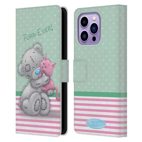 Me To You Classic Tatty Teddy Cat Pet Leather Book Wallet Case Cover For Apple iPhone 14 Pro Max