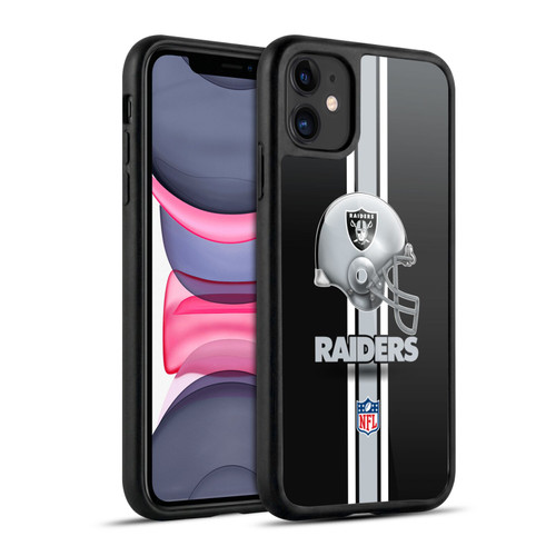NFL Las Vegas Raiders Logo Helmet Gel Armour Case For Apple iPhone 11