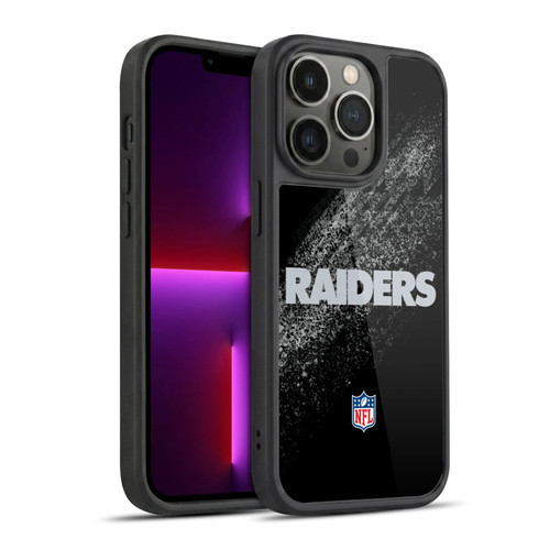 NFL Las Vegas Raiders Logo Blur Gel Armour Case For Apple iPhone 13 Pro