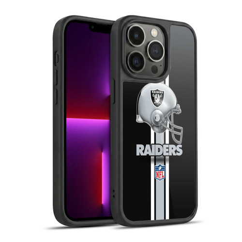 NFL Las Vegas Raiders Logo Helmet Gel Armour Case For Apple iPhone 13 Pro