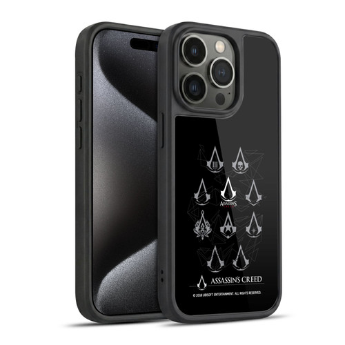 Assassin's Creed Legacy Logo Geometric Crest Gel Armour Case For Apple iPhone 15 Pro