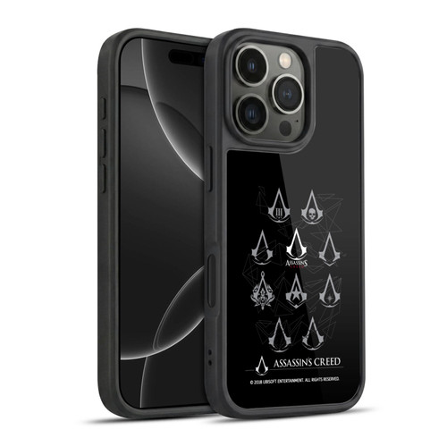 Assassin's Creed Legacy Logo Geometric Crest Gel Armour Case For Apple iPhone 16 Pro