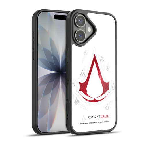 Assassin's Creed Legacy Logo Geometric White Gel Armour Case For Apple iPhone 17