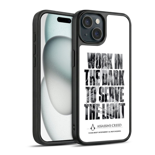 Assassin's Creed Legacy Typography Double Exposure Gel Armour Case For Apple iPhone 15