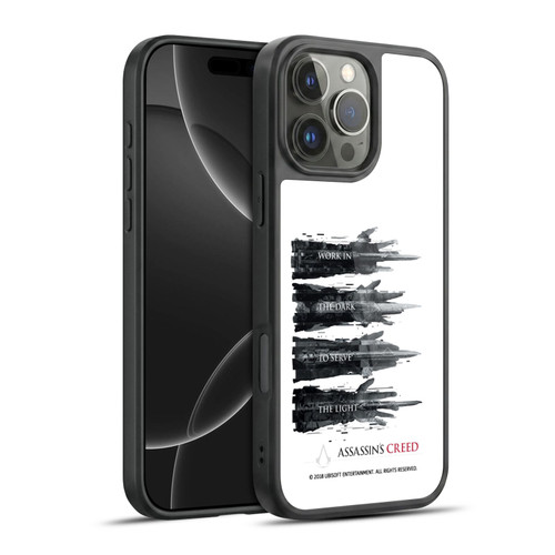 Assassin's Creed Legacy Typography Hidden Blades Gel Armour Case For Apple iPhone 16 Pro Max