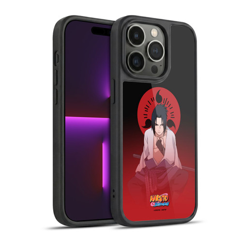 Naruto Shippuden Character Art Sasuke Uchiha Gel Armour Case For Apple iPhone 14 Pro
