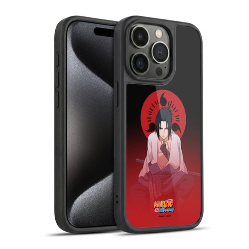 Naruto Shippuden Character Art Sasuke Uchiha Gel Armour Case For Apple iPhone 15 Pro