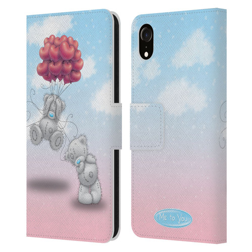 Me To You Classic Tatty Teddy Heart Balloons Leather Book Wallet Case Cover For Apple iPhone XR