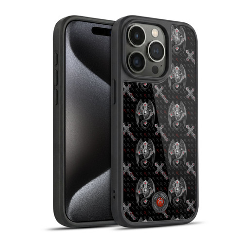 Anne Stokes Gothic Prayer Pillow Pattern Gel Armour Case For Apple iPhone 15 Pro