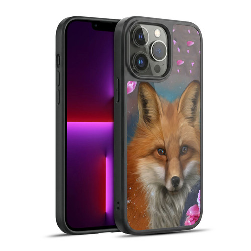 Ash Evans Animals Fox Peonies Gel Armour Case For Apple iPhone 13 Pro Max