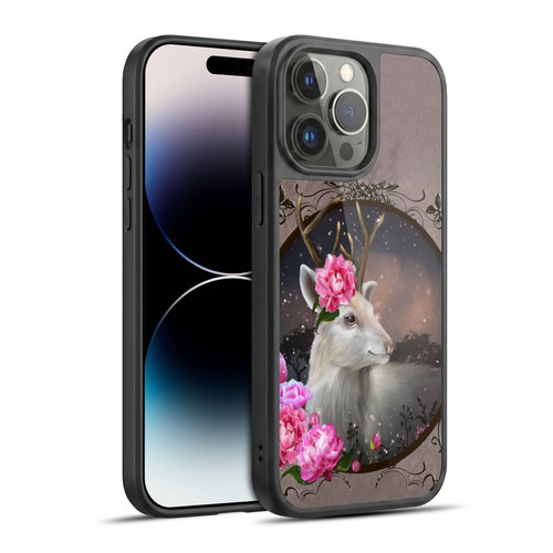 Ash Evans Animals White Deer Gel Armour Case For Apple iPhone 14 Pro Max