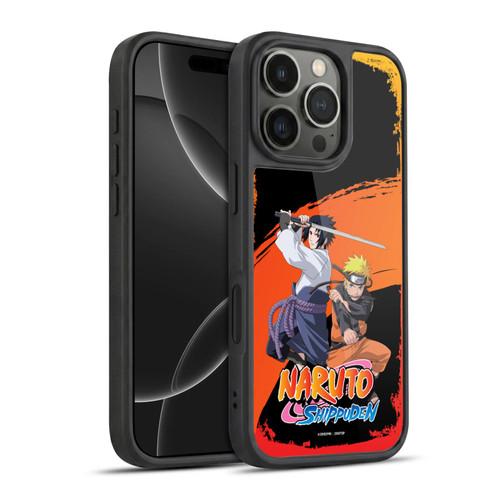 Naruto Shippuden Key Art Naruto And Sasuke Gel Armour Case For Apple iPhone 16 Pro