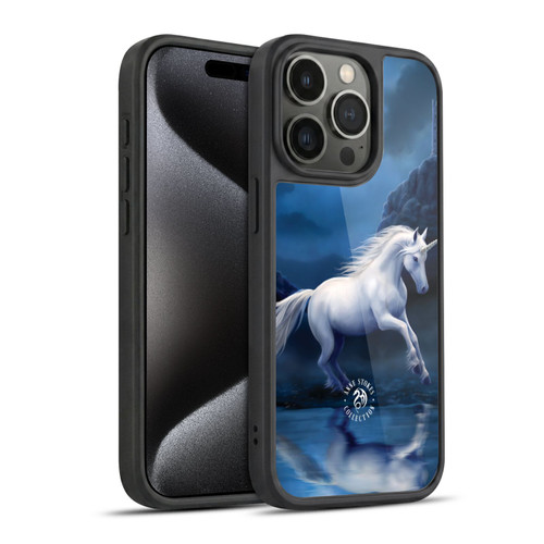 Anne Stokes Mythical Creatures Moonlight Unicorn Gel Armour Case For Apple iPhone 15 Pro