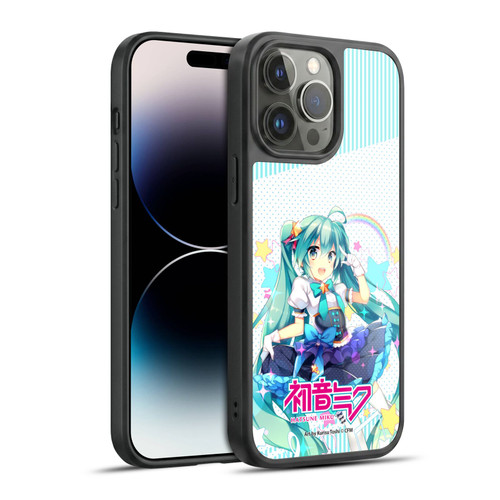Hatsune Miku Graphics Stars And Rainbow Gel Armour Case For Apple iPhone 14 Pro Max