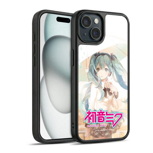 Hatsune Miku Graphics Rain Gel Armour Case For Apple iPhone 15