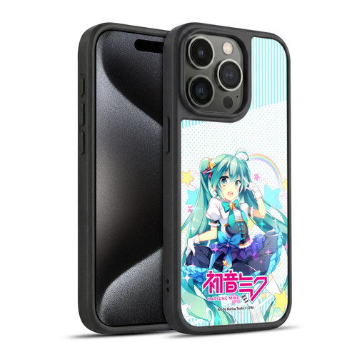 Hatsune Miku Graphics Stars And Rainbow Gel Armour Case For Apple iPhone 15 Pro